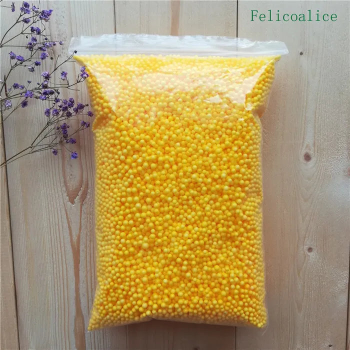 15g /bag DIY Snow Mud Particles Accessories Slime Balls Small Tiny Foam Beads For Floam Filler For DIY Supplies 2-4mm
