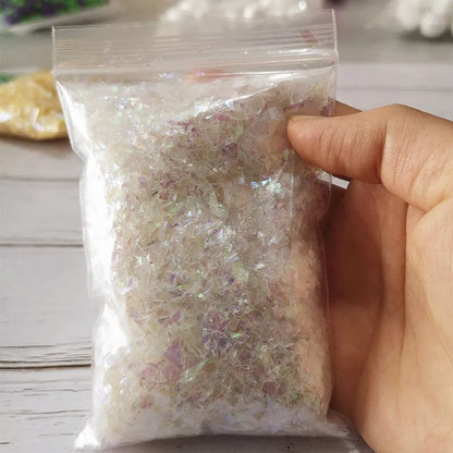20g DIY Slime Accessories Toy Filler Shell Paper Sugar Paper Glitter Powder For Crystal Clear Fluffy Slime Gift Toy