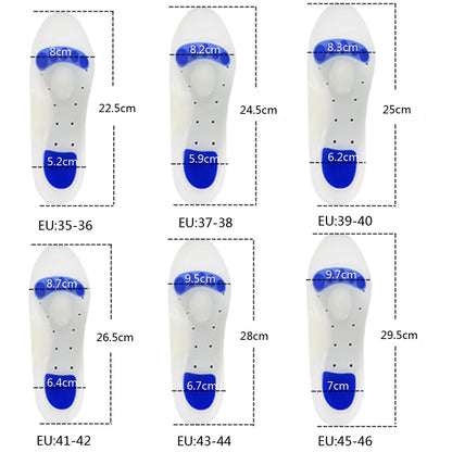 KOTLIKOFF Soft Medical Silicone Gel Insoles Flatfoot Arch Support Orthopedic Shoes Sole Insoles Pad For Shoes Plantar Fasciitis