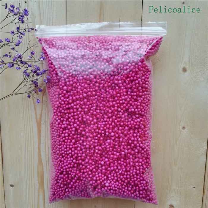 15g /bag DIY Snow Mud Particles Accessories Slime Balls Small Tiny Foam Beads For Floam Filler For DIY Supplies 2-4mm
