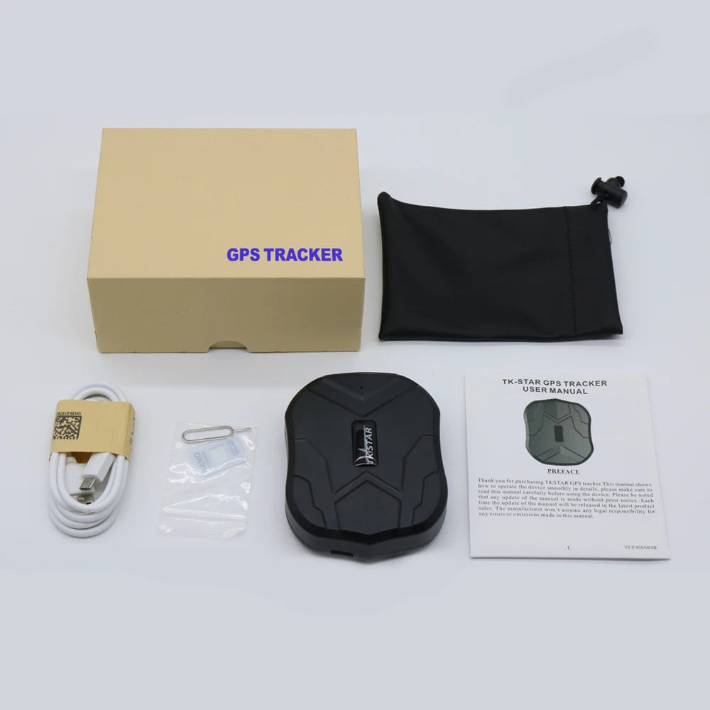 Car Tracker GPS Tracker Car TKSTAR 2G TK905 5000mAh 90 Days Standby Vehicle Tracker GPS Locator Waterproof Magnet  Free Web APP
