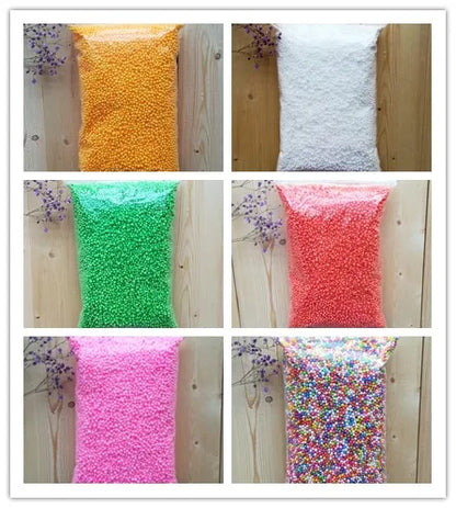 15g /bag DIY Snow Mud Particles Accessories Slime Balls Small Tiny Foam Beads For Floam Filler For DIY Supplies 2-4mm