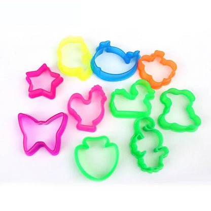 10Pcs/lot animal clay playdough mold tool toys