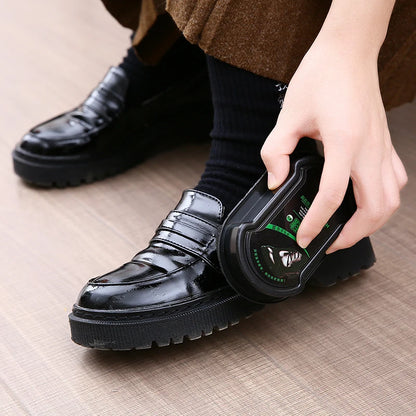 1Pcs Double-Faced Quick Shine Shoes Brush Multifunctional Leather Polishing Colorless liquid wax shining Sponge polisher Shoe