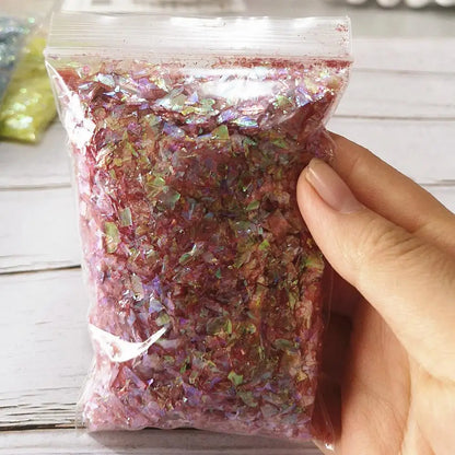 20g DIY Slime Accessories Toy Filler Shell Paper Sugar Paper Glitter Powder For Crystal Clear Fluffy Slime Gift Toy