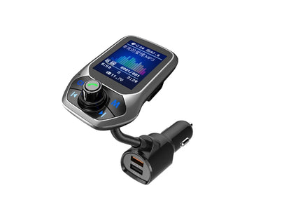 1.8 inch Color Display Bluetooth-compatible Handsfree Car Kit 3 USB Port QC3.0 Car Charger FM Transmitter Car MP3 Music Player