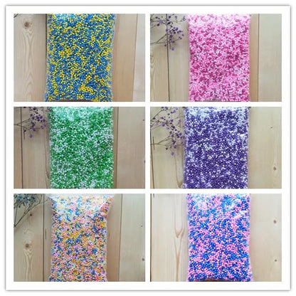 15g /bag DIY Snow Mud Particles Accessories Slime Balls Small Tiny Foam Beads For Floam Filler For DIY Supplies 2-4mm