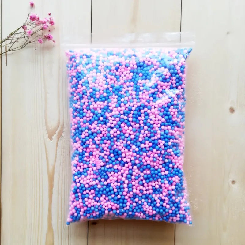 15g /bag DIY Snow Mud Particles Accessories Slime Balls Small Tiny Foam Beads For Floam Filler For DIY Supplies 2-4mm