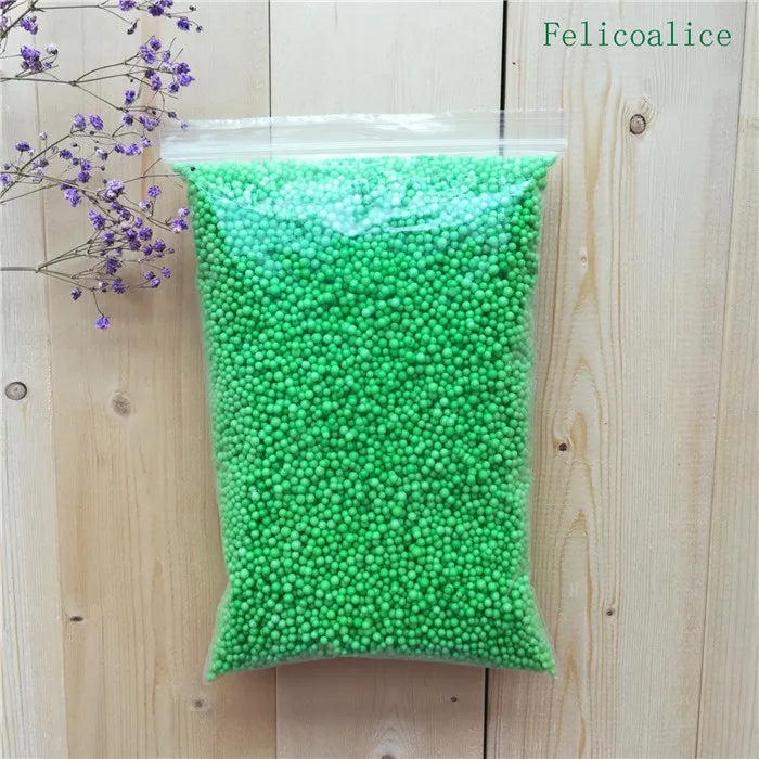 15g /bag DIY Snow Mud Particles Accessories Slime Balls Small Tiny Foam Beads For Floam Filler For DIY Supplies 2-4mm