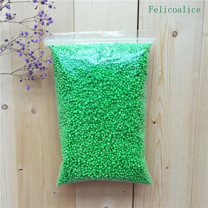 15g /bag DIY Snow Mud Particles Accessories Slime Balls Small Tiny Foam Beads For Floam Filler For DIY Supplies 2-4mm