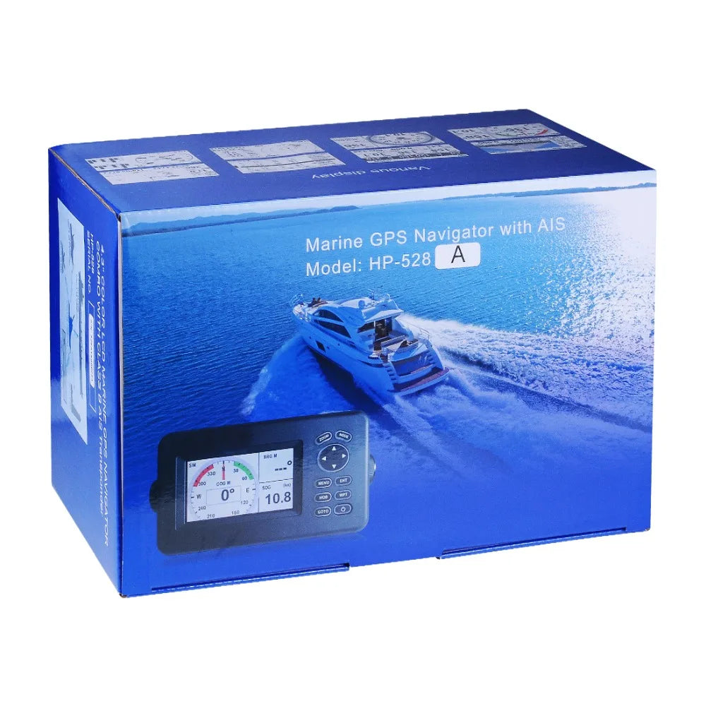 Matsutec HP-528A 4.3-inch Color LCD Chart Plotter Built-in Class B+ AIS Transponder Combo High Sensitivity Marine GPS Navigator