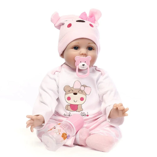 NPK 16" 40cm bebe realista reborn doll lifelike girl reborn babies silicone dolls toys for children xmas gift bonecas for kids