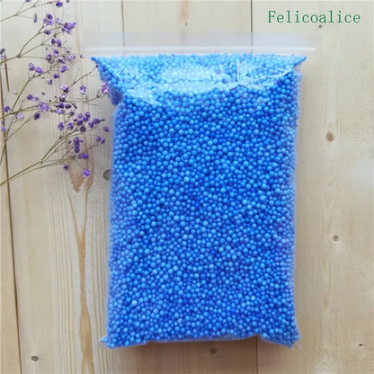 15g /bag DIY Snow Mud Particles Accessories Slime Balls Small Tiny Foam Beads For Floam Filler For DIY Supplies 2-4mm