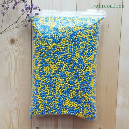 15g /bag DIY Snow Mud Particles Accessories Slime Balls Small Tiny Foam Beads For Floam Filler For DIY Supplies 2-4mm