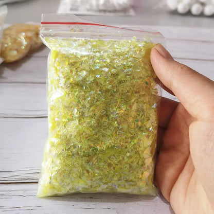 20g DIY Slime Accessories Toy Filler Shell Paper Sugar Paper Glitter Powder For Crystal Clear Fluffy Slime Gift Toy