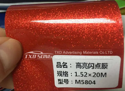 12/30/50/58X100CM/LOT FOR CHOICE Premium Blue High glossy diamond vinyl wrap film with air free bubble
