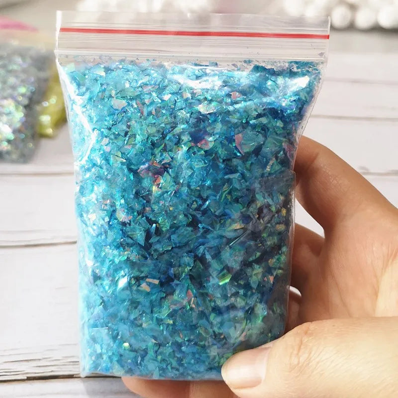 20g DIY Slime Accessories Toy Filler Shell Paper Sugar Paper Glitter Powder For Crystal Clear Fluffy Slime Gift Toy