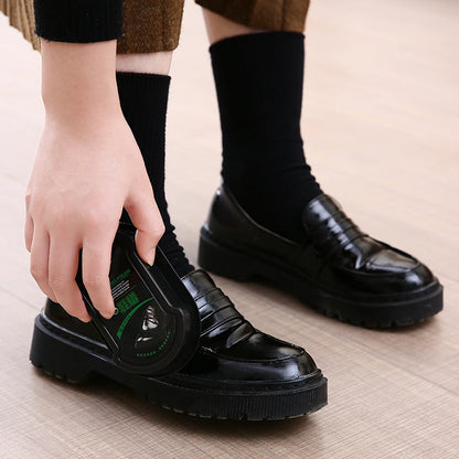 1Pcs Double-Faced Quick Shine Shoes Brush Multifunctional Leather Polishing Colorless liquid wax shining Sponge polisher Shoe