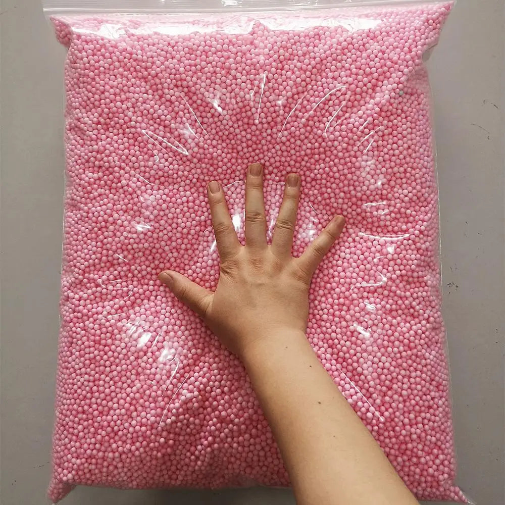 250g 4-6mm No Bleeding Foam Beads Slime Supplies Balls Tiny Snow Charms Filler Addition for Slime Mud Particles Accessories