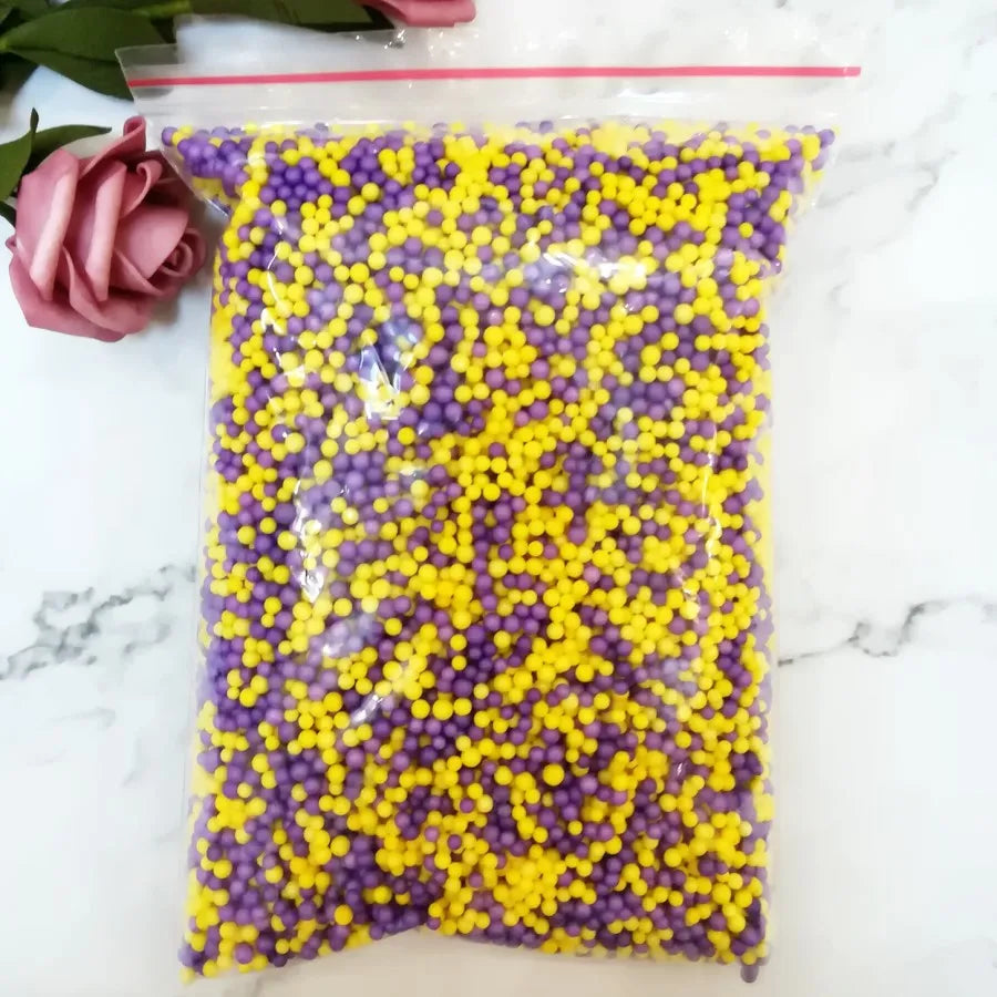 15g /bag DIY Snow Mud Particles Accessories Slime Balls Small Tiny Foam Beads For Floam Filler For DIY Supplies 2-4mm