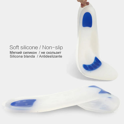 KOTLIKOFF Soft Medical Silicone Gel Insoles Flatfoot Arch Support Orthopedic Shoes Sole Insoles Pad For Shoes Plantar Fasciitis