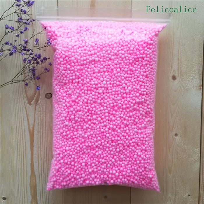 15g /bag DIY Snow Mud Particles Accessories Slime Balls Small Tiny Foam Beads For Floam Filler For DIY Supplies 2-4mm