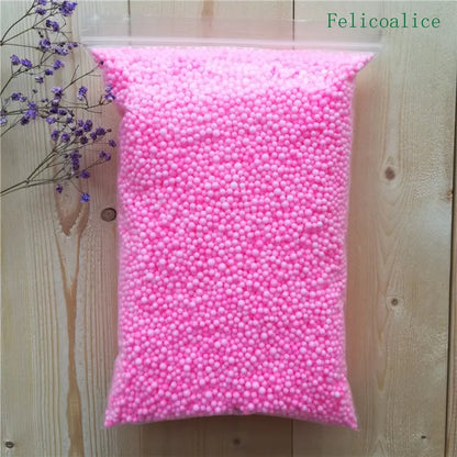 15g /bag DIY Snow Mud Particles Accessories Slime Balls Small Tiny Foam Beads For Floam Filler For DIY Supplies 2-4mm