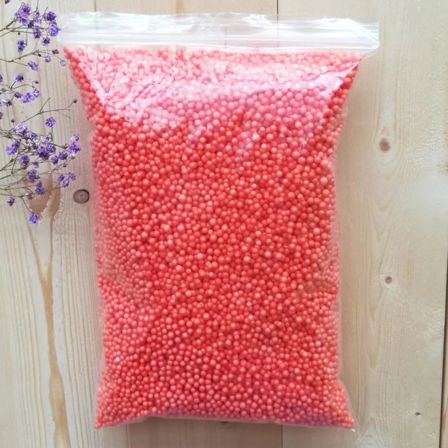 15g /bag DIY Snow Mud Particles Accessories Slime Balls Small Tiny Foam Beads For Floam Filler For DIY Supplies 2-4mm