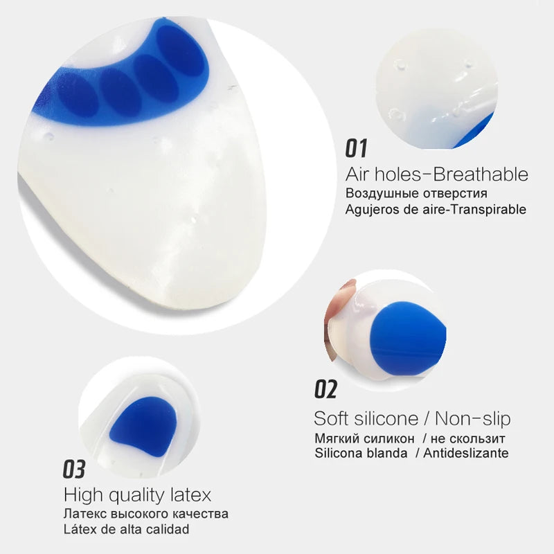 KOTLIKOFF Soft Medical Silicone Gel Insoles Flatfoot Arch Support Orthopedic Shoes Sole Insoles Pad For Shoes Plantar Fasciitis