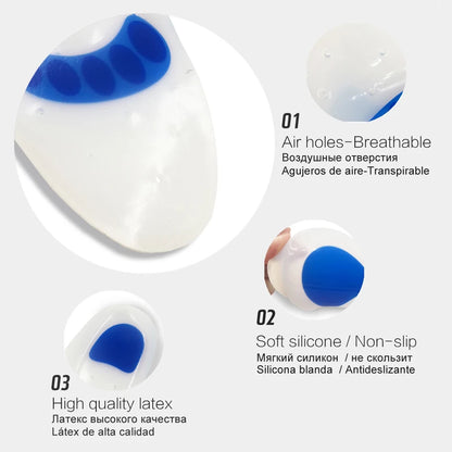 KOTLIKOFF Soft Medical Silicone Gel Insoles Flatfoot Arch Support Orthopedic Shoes Sole Insoles Pad For Shoes Plantar Fasciitis