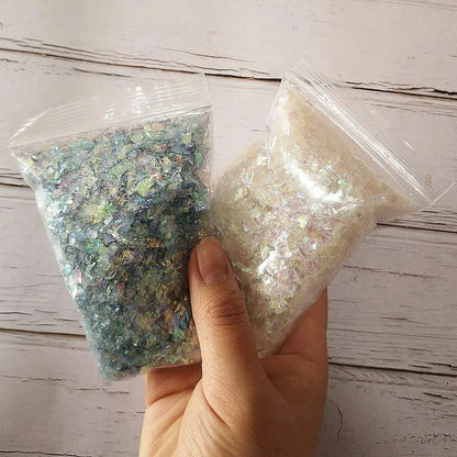20g DIY Slime Accessories Toy Filler Shell Paper Sugar Paper Glitter Powder For Crystal Clear Fluffy Slime Gift Toy