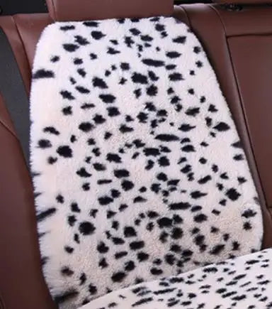Seat Cushion Leopard Fluffy Pink Covers for Cars Seat Cover Car Decor Accessories Interior for Women for BMW Honda Hyundai LADA