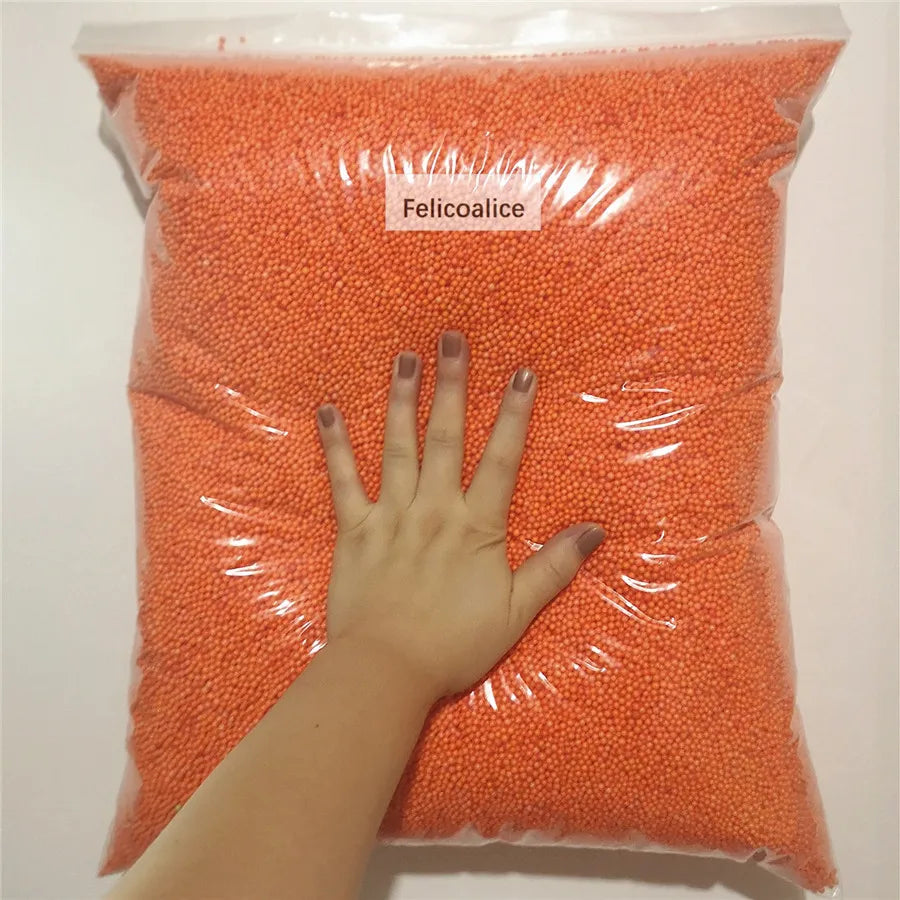 12L DIY Snow Mud Particles Accessories Slime Balls Small Tiny Foam Beads For Floam Filler For DIY Supplies 2-4mm