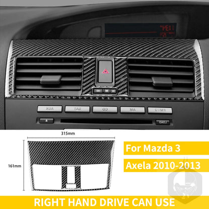 Whole Interior Stickers For Mazda 3 Axela 2010-2013 Carbon Fiber Car Accessories Dash Trim Gear Shift Console Cover Molding