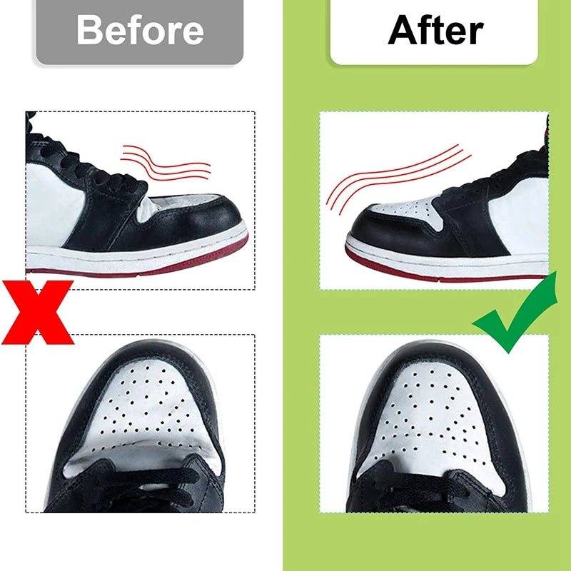 Crease Protector Shoe Anti Crease Bending Crack Toe Cap Support Shoe Stretcher Lightweight Keeping Shield Sneakers winter care