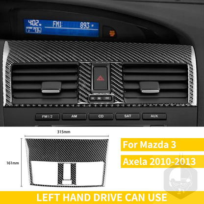 Whole Interior Stickers For Mazda 3 Axela 2010-2013 Carbon Fiber Car Accessories Dash Trim Gear Shift Console Cover Molding