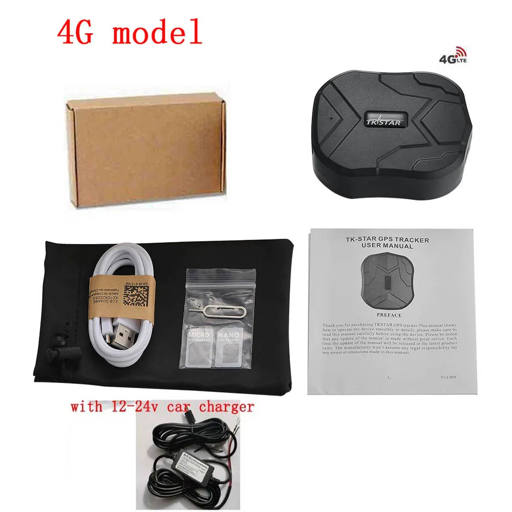 4G LTE TK905B GPS Tracker Car Vehicle Tracking Device 10000mah Long Standby Magnet Waterproof Car GPS Alarm Real time