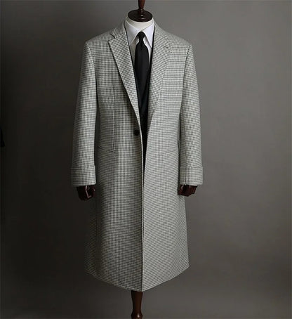Elegant 1 Piece Men Suits&Blazer Custom Made Formal Plaid Wedding Suits One Button Fit Slim Party Long Jacket Outfit Customized