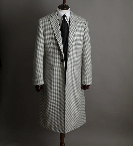 Elegant 1 Piece Men Suits&Blazer Custom Made Formal Plaid Wedding Suits One Button Fit Slim Party Long Jacket Outfit Customized