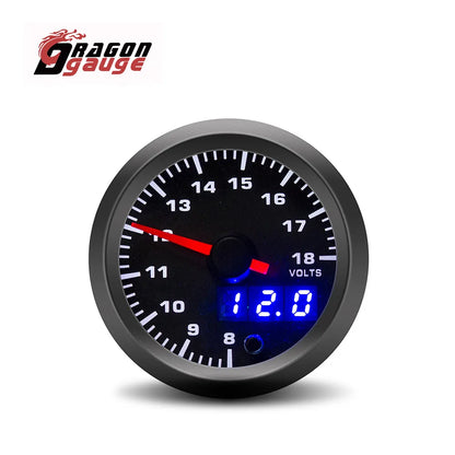 DRAGON GAUGE 52mm Car Tachometer PRM Boost Gauge Voltage EGT Gauge Water Temp Oil Temp Oil Pressure Car Gauge Fit for 12V Car
