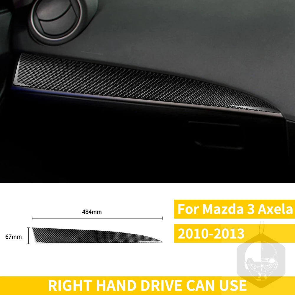 Whole Interior Stickers For Mazda 3 Axela 2010-2013 Carbon Fiber Car Accessories Dash Trim Gear Shift Console Cover Molding