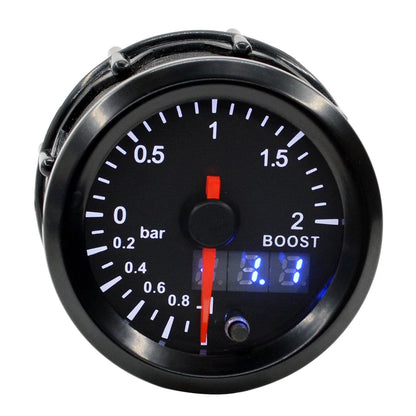 Dragon 52mm Car 7 Colors LED   Dual Display Boost Water Oil Temp Pressure Meter Volt Air Fuel Ratio EGT Gas Tachometer RPM Gauge