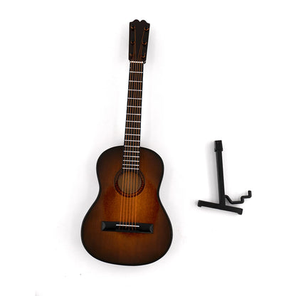 Dollhouse Miniature Guitar Musical Instrument for 1/4 1/6 1/10 1/12 Anime Figure ob11 bjd GSC Doll House Accessories Decoration