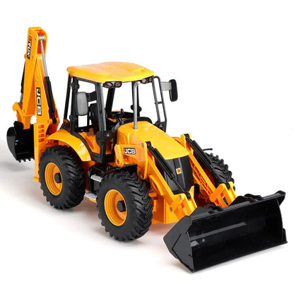 Double E E589 RC Excavator 1/20 2.4G 11CH Remote Control Cars Trucks Backhoe Loader Light Sound Construction Truck JCB Model