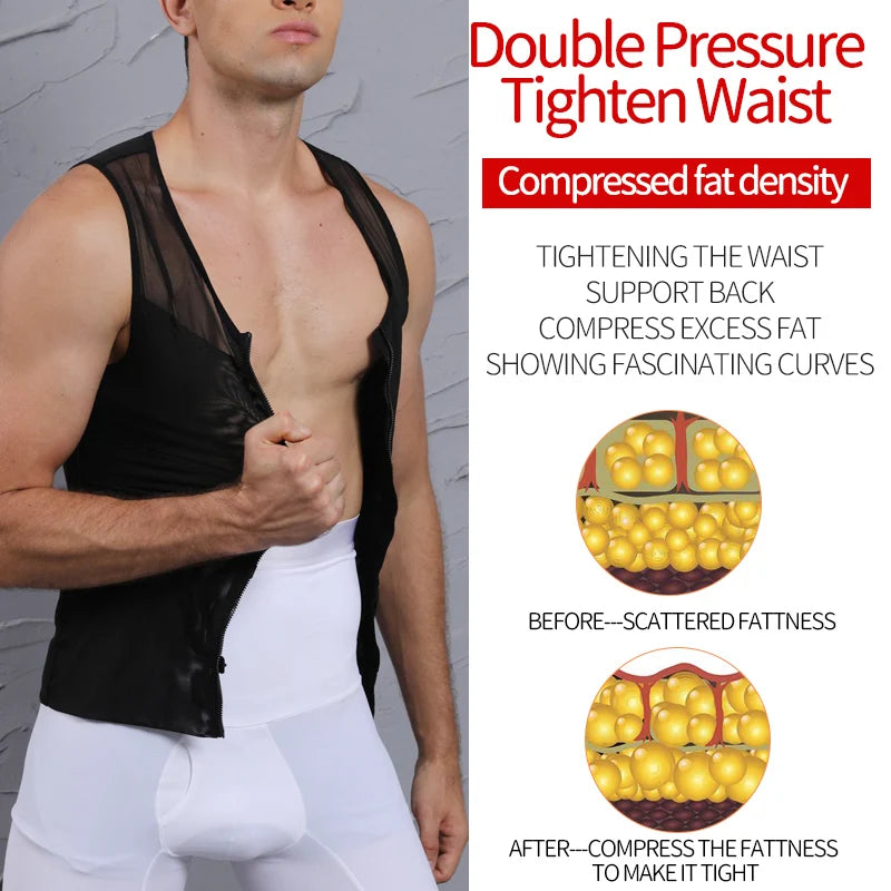 Men Slimming Body Shaper Belly Control Waist Trainer Man Shapewear Modeling Underwear Shapers Corrective Posture Vest Corset