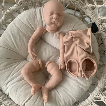 NPK 19inch Reborn Doll Kit Willa Fresh color Soft Touch Unfinished Reborn Supply Doll Parts