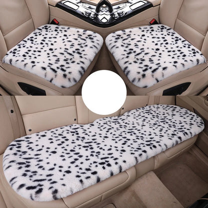 Seat Cushion Leopard Fluffy Pink Covers for Cars Seat Cover Car Decor Accessories Interior for Women for BMW Honda Hyundai LADA