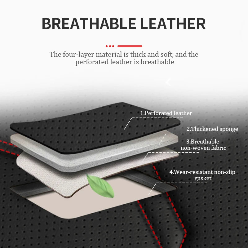 SEAMETAL Pu Leather Car Seat Cover Interior 5 Seater Cushion Protector Universal Four Seasons Automobile Seat Covers Accessories