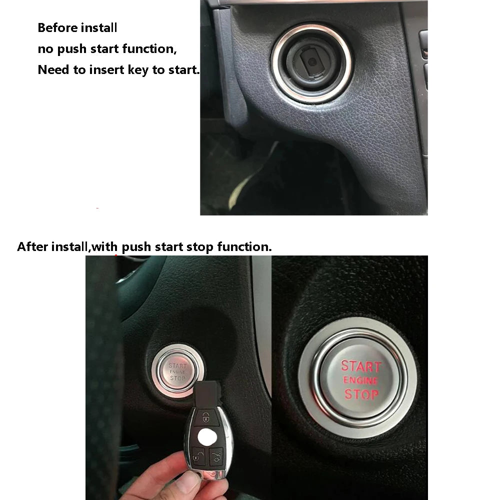 For Mercedes Benz G Class 2009-2011 Add Car Push Start Stop Remote Starter and Keyless Entry System New Remote Key Car Products