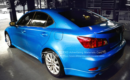 12/30/50/58X100CM/LOT FOR CHOICE Premium Blue High glossy diamond vinyl wrap film with air free bubble